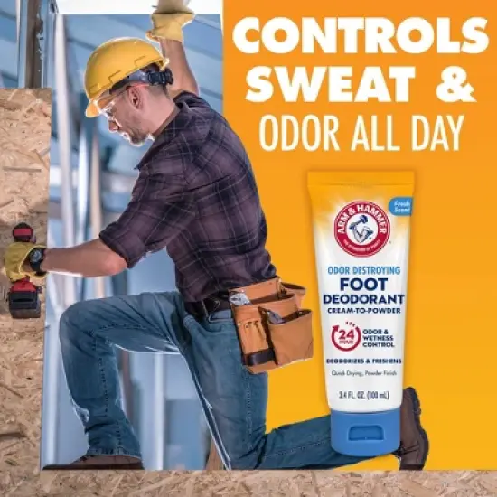 Arm & Hammer Odor Destroying Foot Deodorant Cream-to-Powder - 3.4oz image {9}