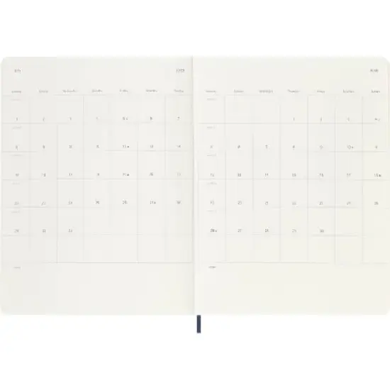 Moleskine 2023 Notebook Planner Weekly 18 Month XL Soft Cover Sapphire Blue image {4}