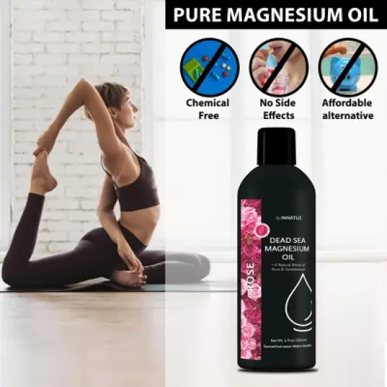Natural Dead Sea Magnesium Oil with a Whiff of Rose & Sandalwood &ndash; Hydration & Replenishes Magnesium Levels, Made in USA-IN-10421 image {2}