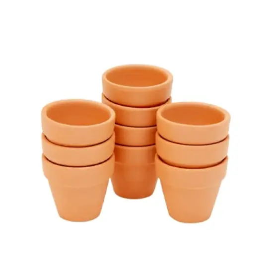 Juvale 10-Pack 2-Inch Mini Terracotta Pots with Drainage Holes for Succulents, Plants, Herbs, and Flowers, Small Clay Pot Planters image {7}