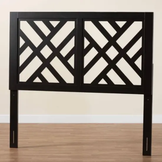 Baxton Studio Aliya Wood Headboard image {4}
