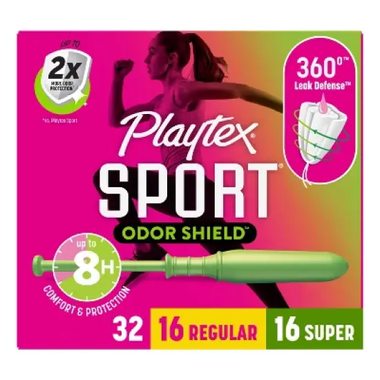 Playtex Sports Plastic Unscented Multipack Tampons image {13}