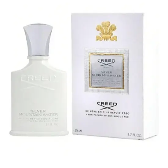 Creed Silver Mountain Water By Creed Men Eau De Parfum Spray 1.7 Oz Fresh, Crisp, And Clean Notes. 1995 Daytime Perfume image {1}