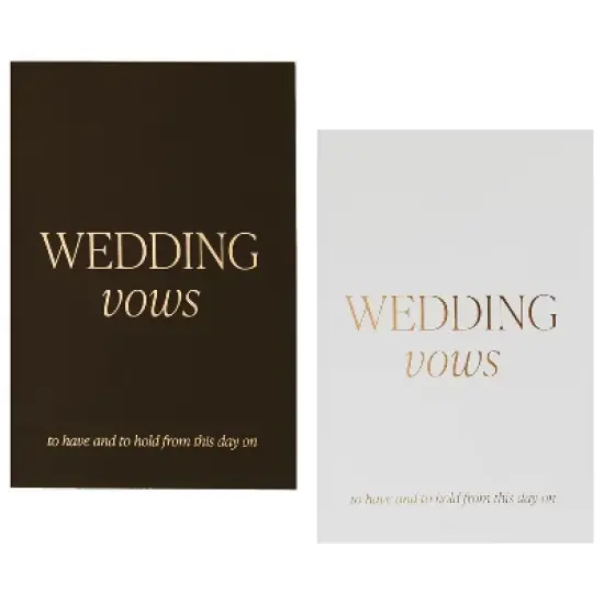Sweet Water Decor Wedding Vow Booklets - Pack of 2 image {4}