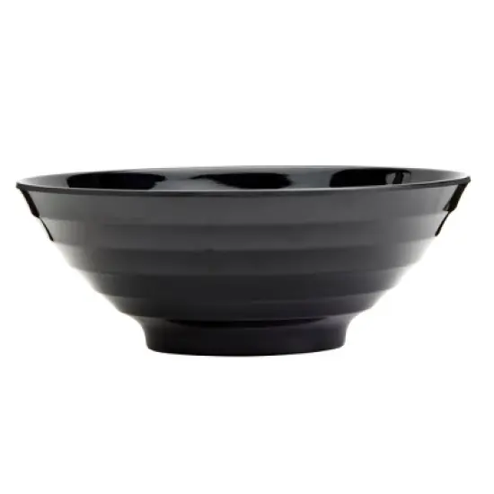 Infuse 2pc 8" Melamine Ramen Bowls Black image {4}