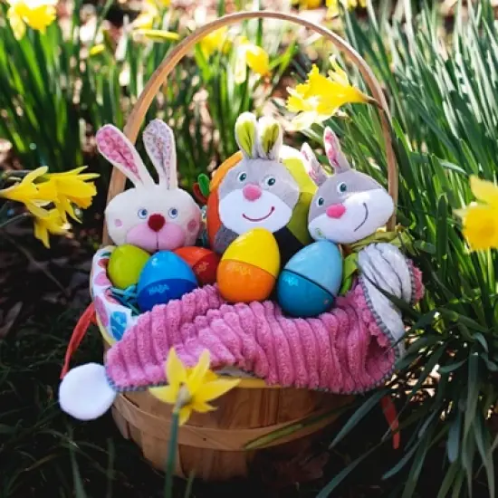 HABA Cuddly Bunny Hops Snuggly Lovey Baby Blankie image {7}