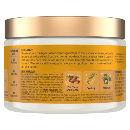 SheaMoisture Raw Shea Butter Moisturizing Hair Mask image {1}