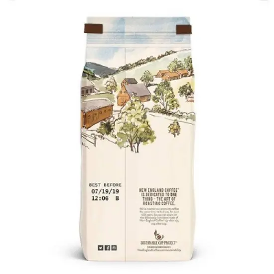 New England Hazelnut Cr&egrave;me Medium Roast Coffee Ground Coffee - 11oz image {2}