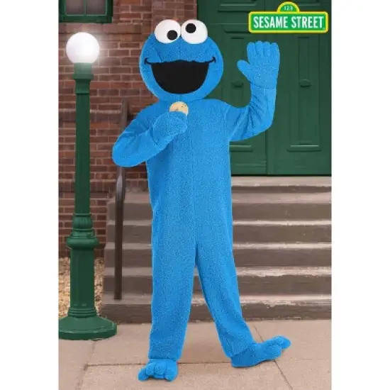 HalloweenCostumes.com Sesame Street Adult Cookie Monster Halloween Costume for Men and Women image {7}