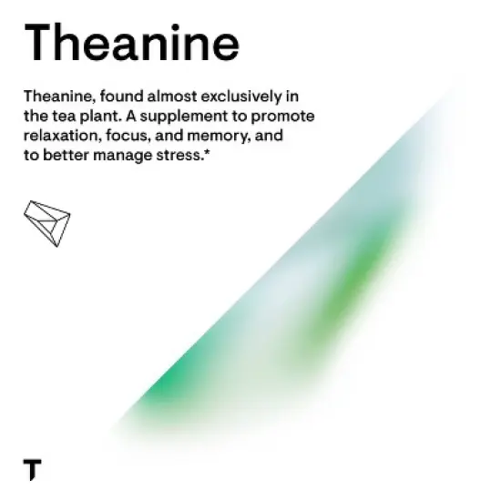THORNE Theanine - 200mg of L-Theanine - Support a Healthy Stress Response, Relaxation & Focus* - Increases Brain Alpha-Wave Production* - 90 Capsules image {3}