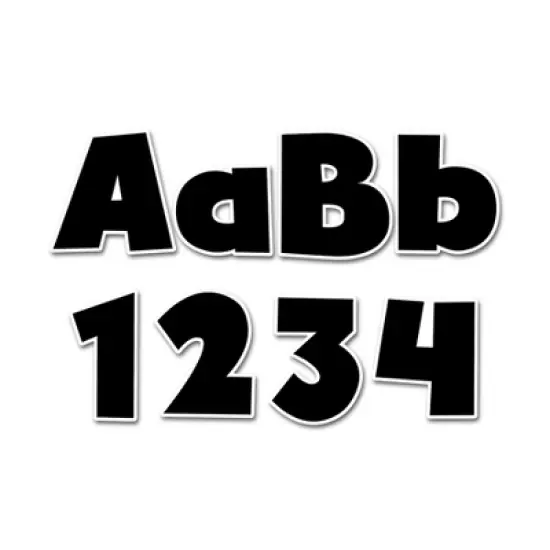Creative Teaching Press&reg; Bold Black 4" Designer Letters, 199 Pieces image {4}