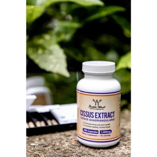 Cissus Quadrangularis Extract - 150 x 500 mg capsules by Double Wood Supplements - Supports Bone and Joint Health image {4}