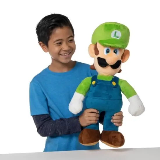 Nintendo Super Mario 20" Jumbo Stuffed Plush Buddy Luigi image {2}