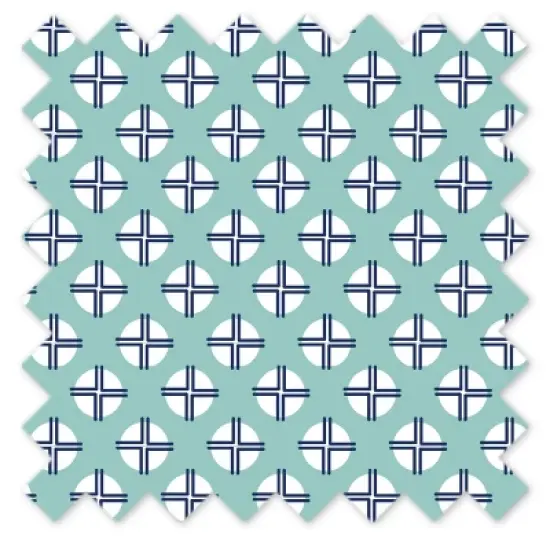 Bacati - Noah Mint Navy 3 pc Crib Bedding Set image {5}