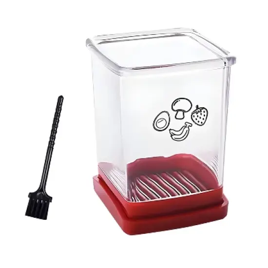 Kitcheniva Small Slicer for Fruit Vegetables Eggs with Brush image {3}