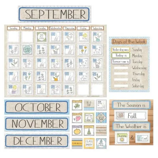 Eureka A Close-Knit Class Calendar Set Bulletin Board Set (EU-847788) image {1}
