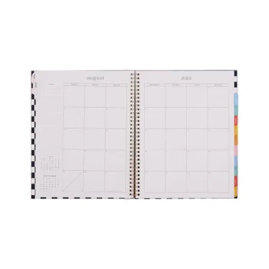 Happy Brands Organized July 2025 - June 2026 Weekly/Monthly Planner 9.37"x11.12" Multicolor Cool Brights image {4}