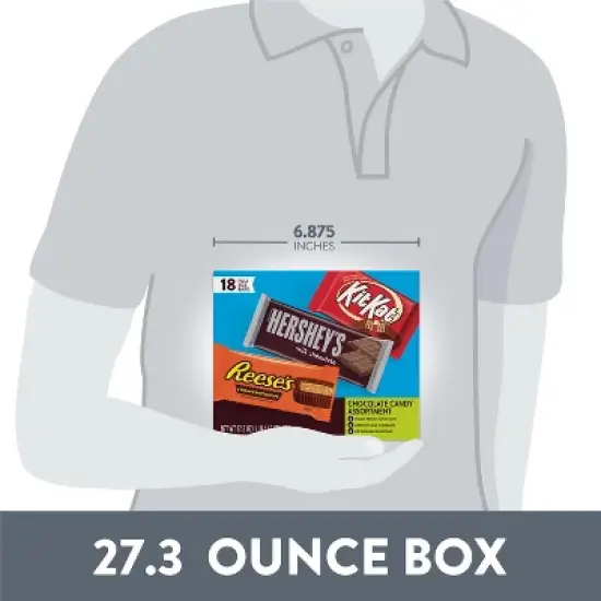 Reese's, Hershey's and Kit Kat Milk Chocolate Candy Bars Variety Pack - 18ct image {4}