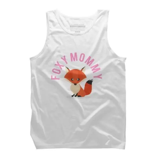 Men's Design By Humans Foxy Mommy By Cypryanus Tank Top image {3}