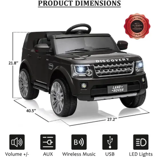 Ride On Toys for Toddlers 3-8, Licensed Land Rover Ride On Car with Parent Remote Control image {2}