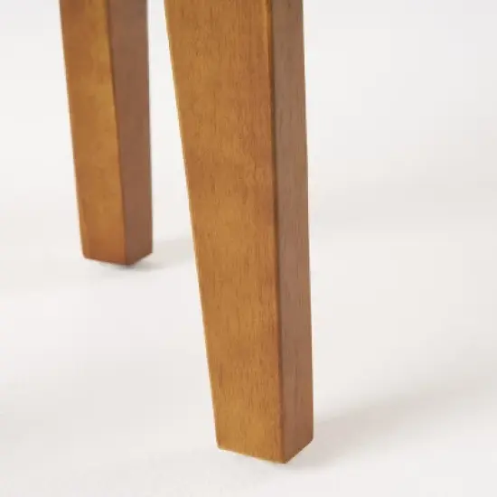 GDFStudio Parker Outdoor Acacia Wood Slat Top Circular Side Table, Teak image {5}