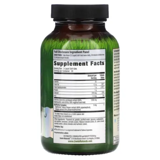 Irwin Naturals Garcinia Hca Fat Reduction Diet Supplement, 90 Count image {1}