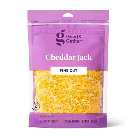 Finely Shredded Cheddar Jack Cheese - 8oz - Good & Gather&trade; image {3}