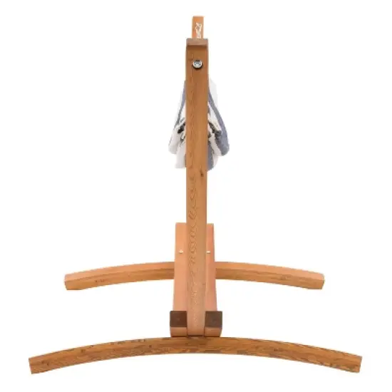 Wood Frame Free Standing Sling Hammock - Navy/White - CorLiving image {3}