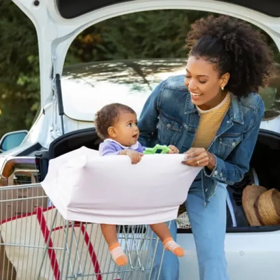 Milkmakers Multi-Use 5-in-1 Nursing cover - Pale Peach image {3}