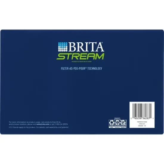 Brita 12-Cup Stream Filter As You Pour Water Pitcher with 1 Filter, Cascade &ndash; Ice image {8}