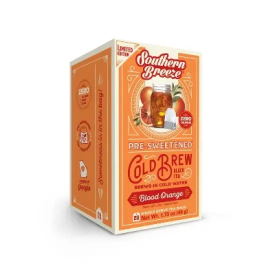 Southern Breeze Sweet Tea Cold Brew Blood Orange 20ct Pack of 4 image {2}