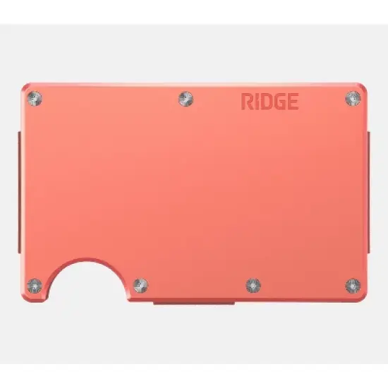Ridge Wallet - Coral - Cash Strap image {1}