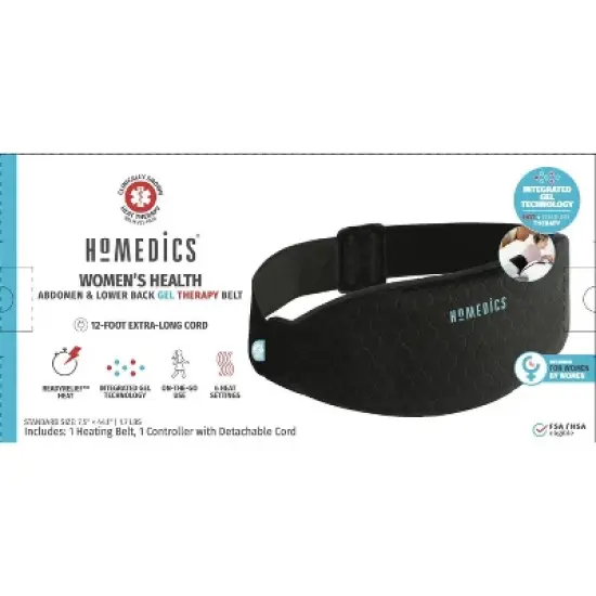 Homedics Dual-Therapy Hot + Cold Gel Back Wrap Heating Pad image {3}