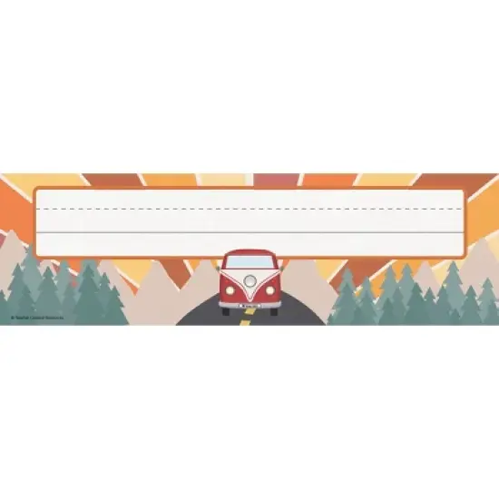 Teacher Created Resources&reg; Moving Mountains Road Trip Flat Name Plates, 36 Per Pack, 6 Packs image {1}