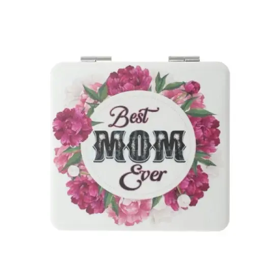 Unique Bargains Women Durable Handheld Mirror for Travel Pink Purple 1 Pc image {5}