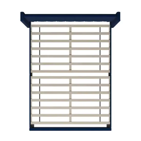 Merrick Lane Modern Upholstered Platform Bed Frame with Padded, Tufted Wingback Headboard and Wood Support Slats, No Box Spring Required image {7}