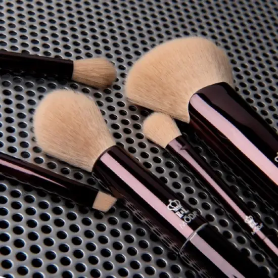 MODA Brush Metallic Heavy Metal Face Makeup Brush Set, Burnished- 5pc image {3}