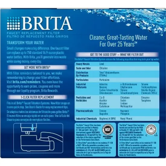 Brita Replacement Water Filters for Brita Tap Faucet Mounts image {2}