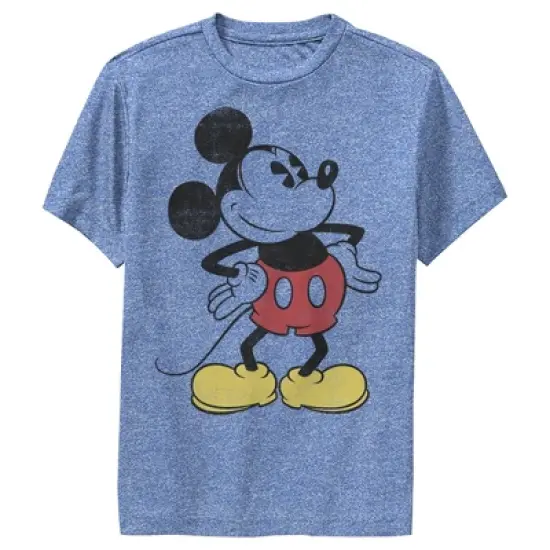 Boy's Disney Classic Mickey Distressed Performance Tee image {3}