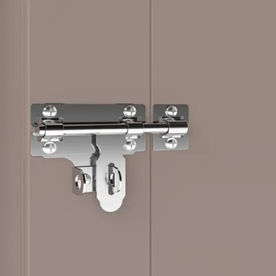 2.5x1.4FT Outdoor Metal Backyard Storage Shed with Waterproof Galvanized Iron,Compact Garden Tool Shed,Lockable Metal Storage Cabinet-Coolbibila image {6}