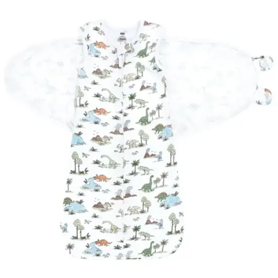 Hudson Baby Convertible Swaddle Sleep Sack, Dinosaur Adventures image {2}