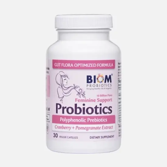 Biom Probiotics Feminine Support Probiotics Capsules (30 count) image {8}