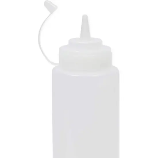Juvale 6 Pack Plastic Condiment Squeeze Bottles for Restaurants, Clear (29 oz) image {6}