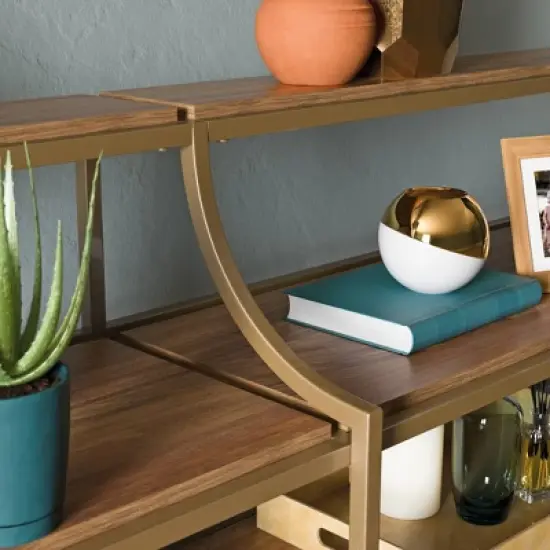 International Lux Metal Frame Console Table - Sauder image {4}