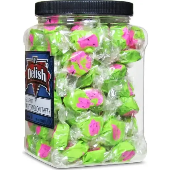 Watermelon Taffy Chews by It's Delish, &ndash; 18 Oz Jumbo Container image {2}