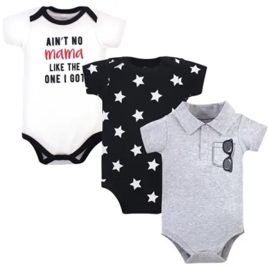 Little Treasure Baby Boy Cotton Bodysuits 3pk, My Mama image {4}