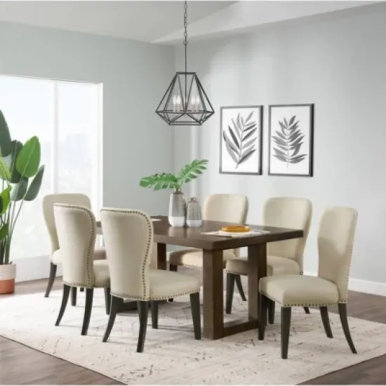 Set of 2 Savoy Upholstered Dining Armless Chairs - Alaterre Furniture image {16}