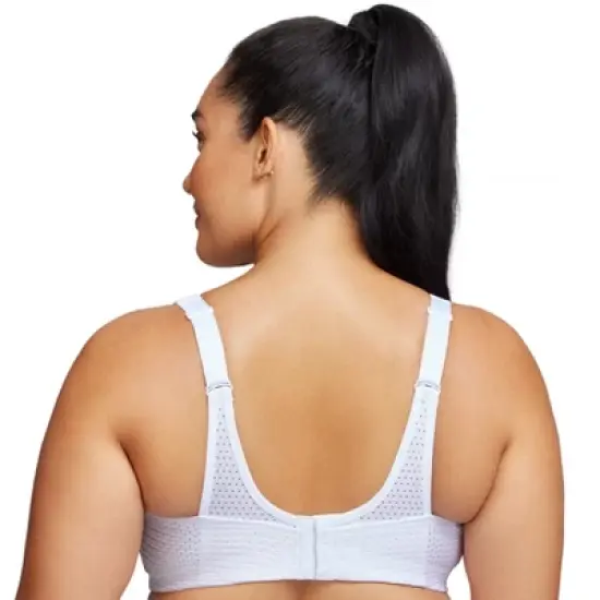 Glamorise Womens Custom Control Sports Wirefree Bra 1166 White image {1}