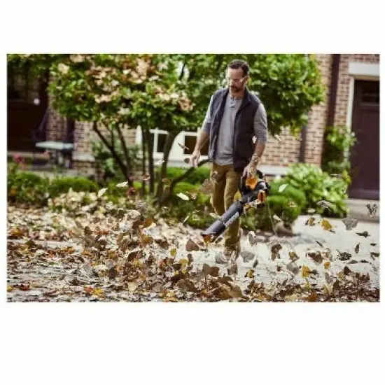 Worx WG524 12 Amp TRIVAC 3-in-1 Electric Leaf Blower/Mulcher/Vac with Leaf Collection System image {2}