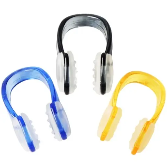 Unique Bargains Swimming Diving Tool Plastic Nose Clips Assorted Color 3 Pcs image {7}